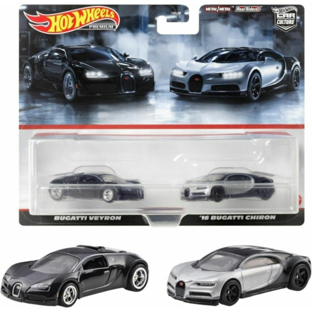 Car Culture 2-Pack Bugatti Veyron og 2016 Bugatti Chrion