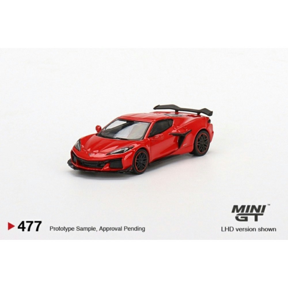 MINI GT 1:64 Chevrolet Corvette Z06 2023 Torch Red RHD
