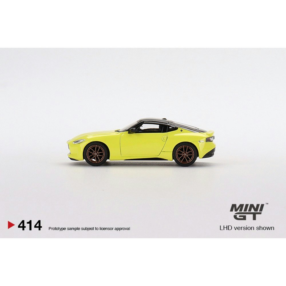 MINI GT 1:64 Nissan Fairlady Z Proto Spec 2023 Ikazuchi Yellow RHD MGT00414-R