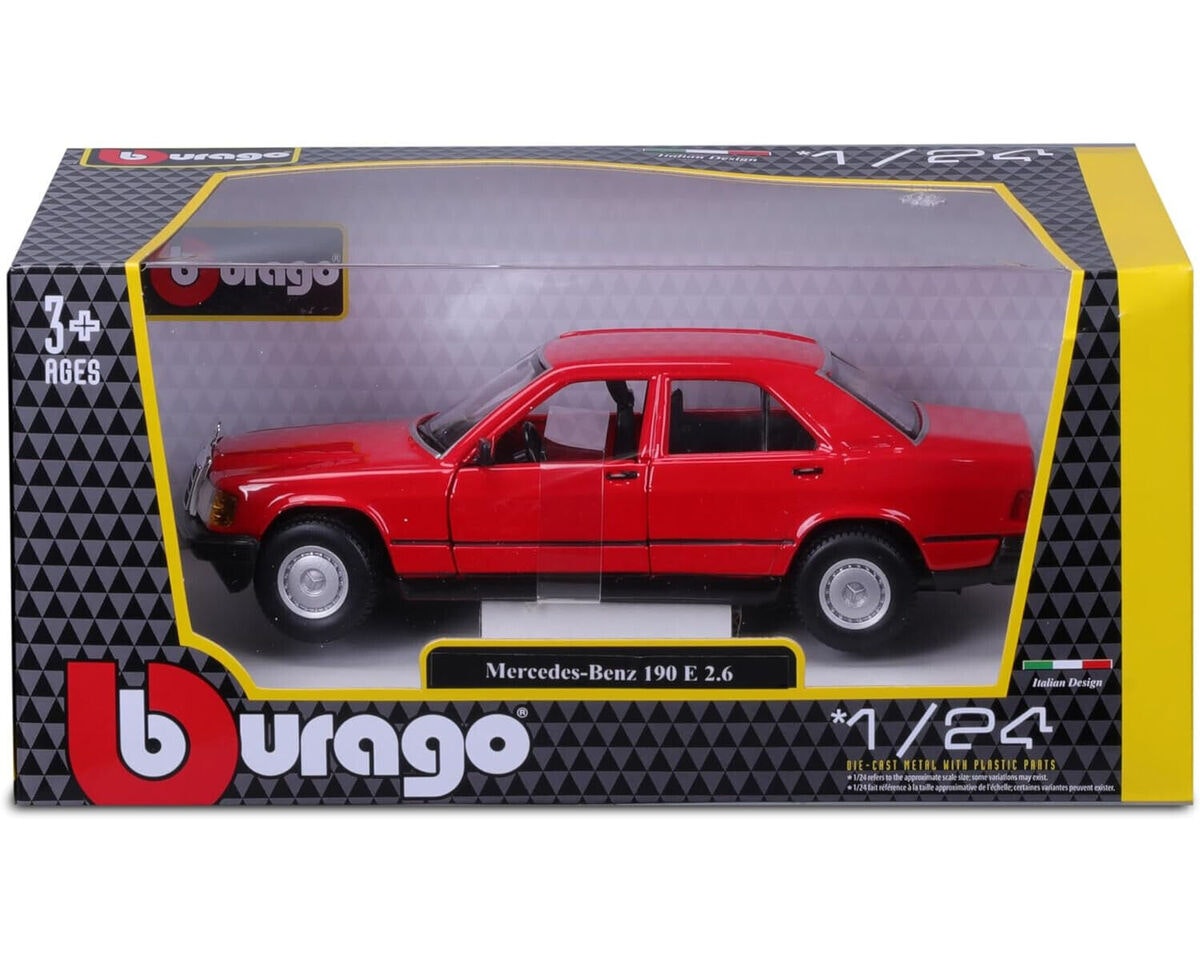 Mercedes-benz 190e 1:24 Rød