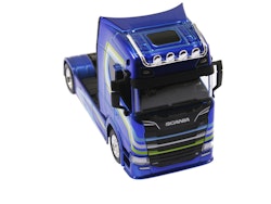 Scania S730 Blå 1:43 Street Fire Haulers Custom Cabs