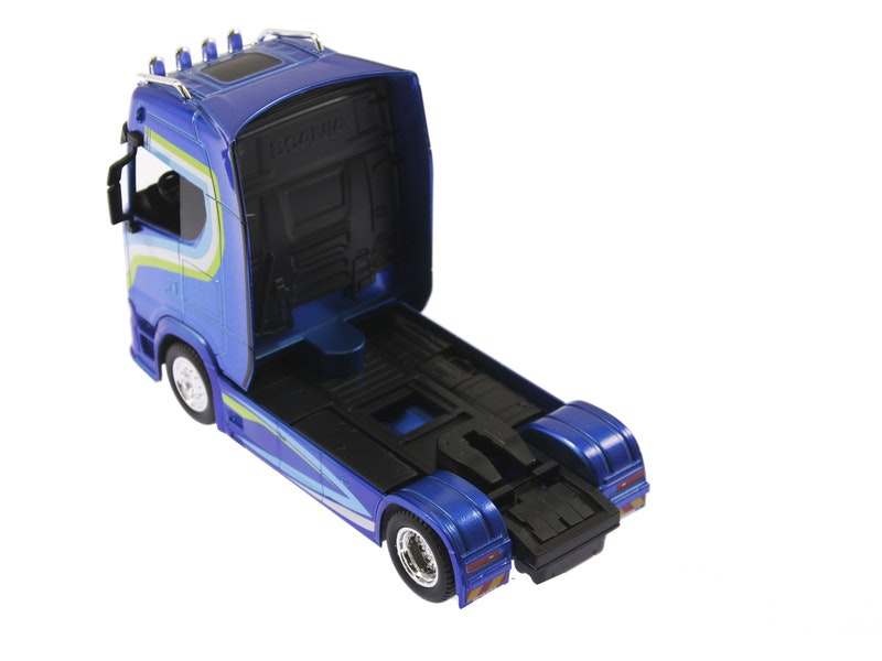 Scania S730 Blå 1:43 Street Fire Haulers Custom Cabs