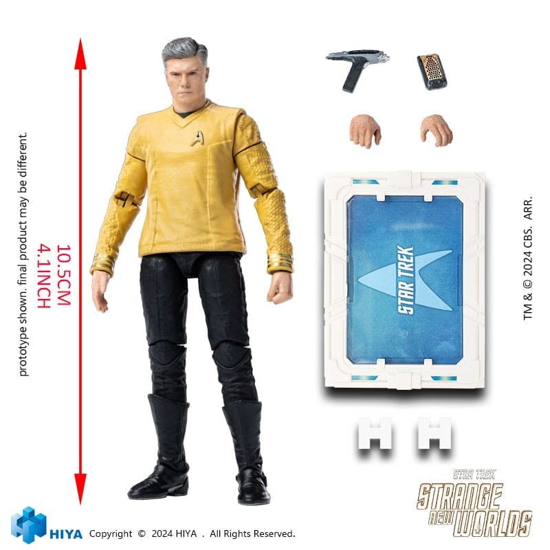Star Trek Strange New Worlds Exquisite Mini Series Actionfigur 1/18 Pike (Totalpris 479,-)