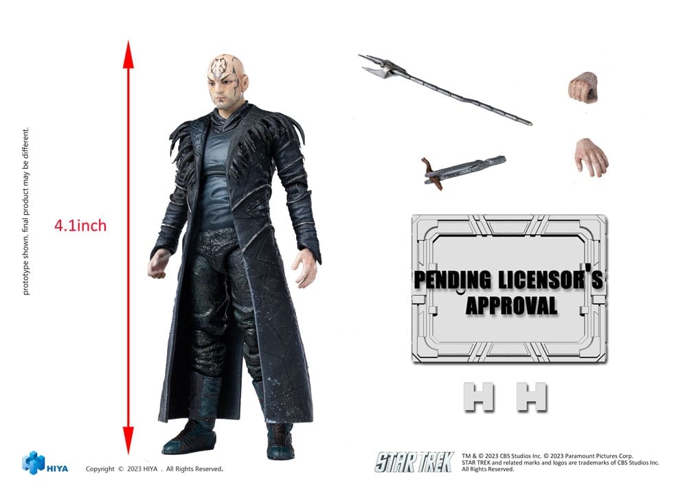 Star Trek Exquisite Mini Action Figure 1/18 Star Trek 2009 Spock Prime (Totalpris 479,-)