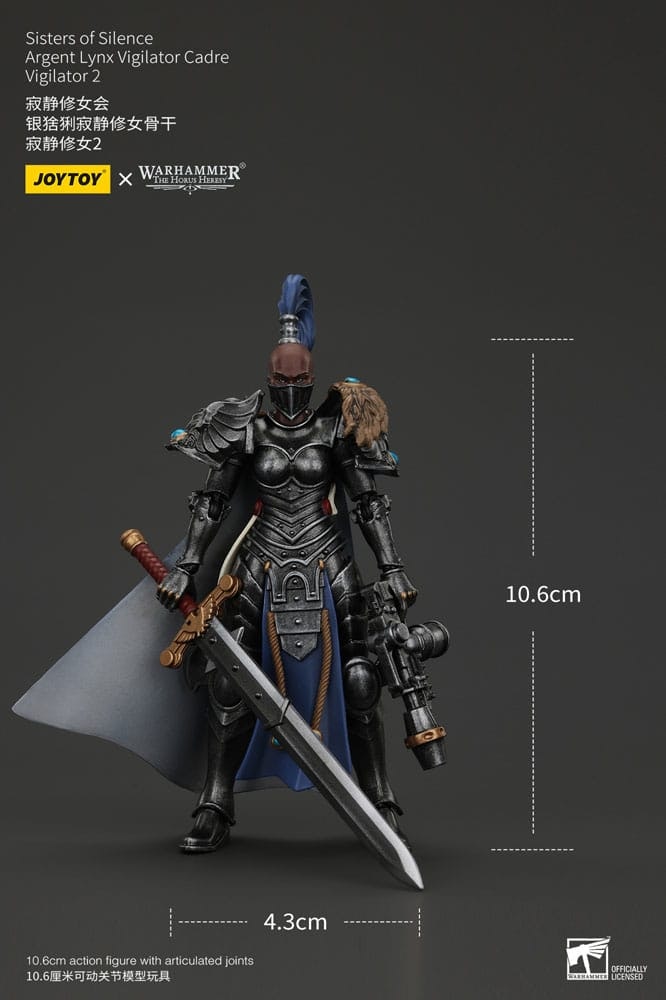 Warhammer The Horus Heresy Actionfigur Sisters of Silence Argent Lynx Vigilator Cadre Vigilator 2 19 cm (Totalpris 698,-)