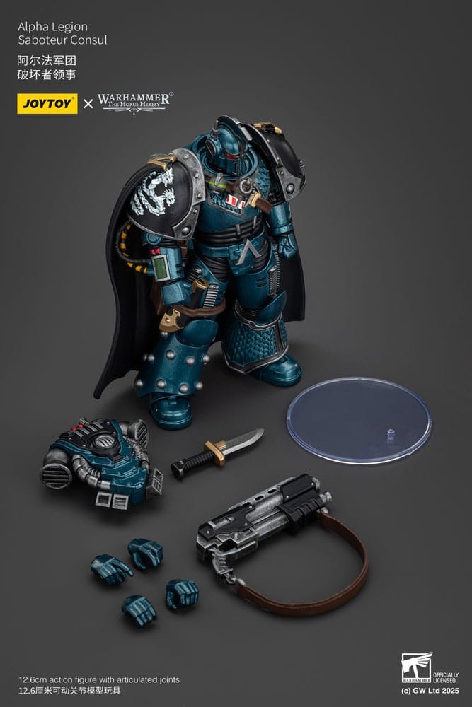 Warhammer The Horus Heresy Action Figure Alpha Legion Saboteur Consul 20 cm (Totalpris 939,-)