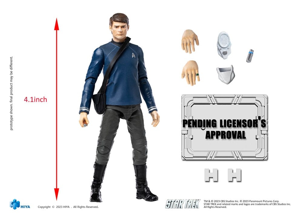 Star Trek Exquisite Mini Action Figure 1/18 Star Trek 2009 McCoy 10 cm
