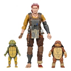 TMNT (The Last Ronin The Lost Years) Action Figure Grammy April with Baby Yi & Moja 18 cm (Totalpris 898-)