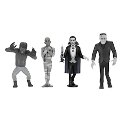 Universal Monsters Toony Terrors Action Figures 15 cm Series 10 Silver Screen Edition Komplett serie (Totalpris 995,-)