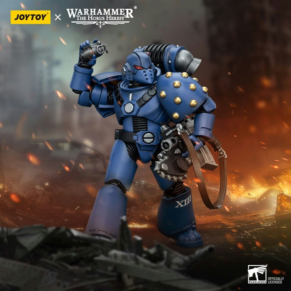 Warhammer The Horus Heresy Action Figure 1/18 Ultramarines MK VI Tactical Squad Legionary with Bolter& Chainblade 12 cm