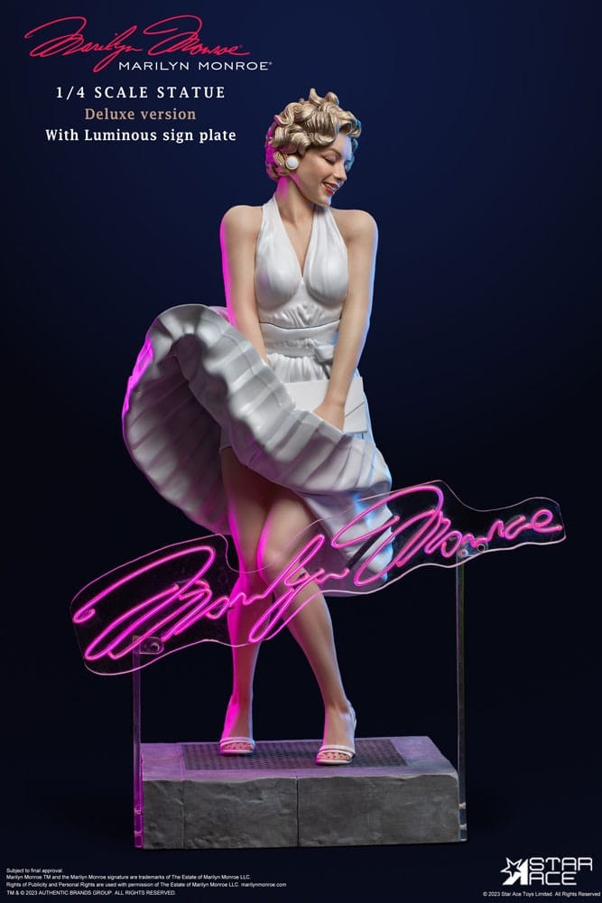 Marilyn Monroe Statue 1/4 Marilyn Monroe Deluxe Version 50 cm (Totalpris 6.995,-)