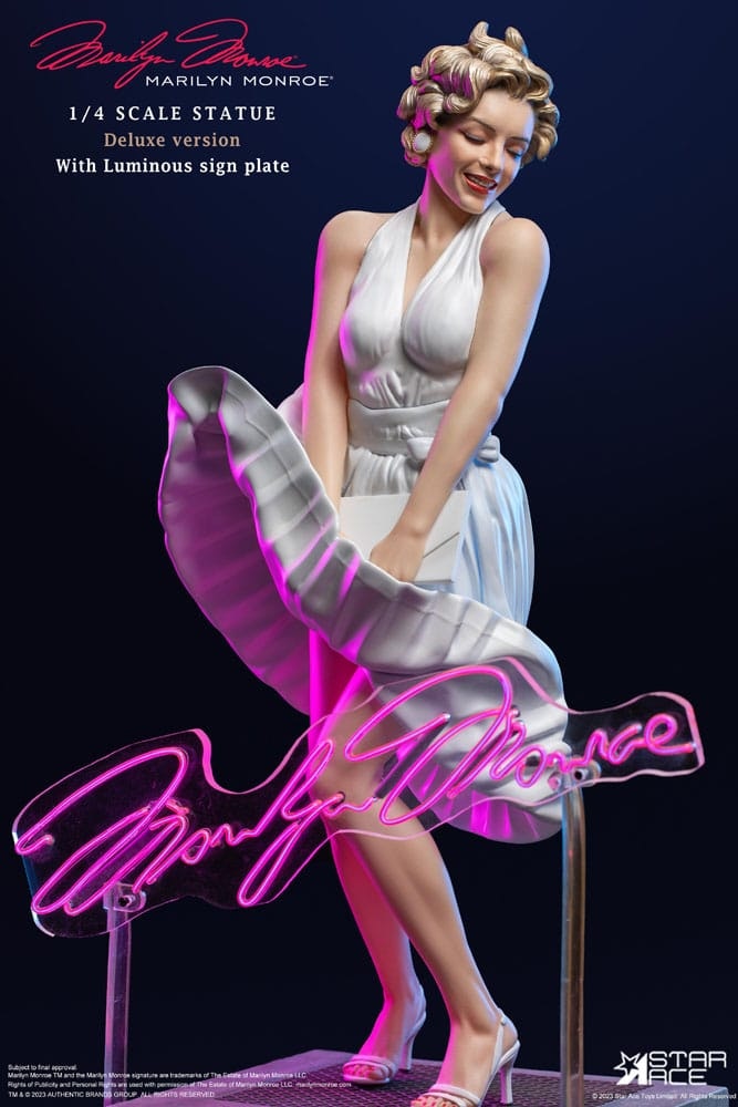 Marilyn Monroe Statue 1/4 Marilyn Monroe Deluxe Version 50 cm (Totalpris 6.995,-)