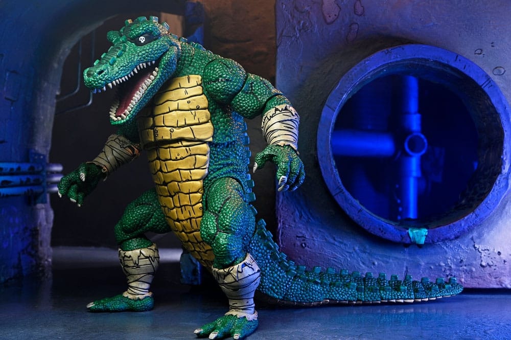 TMNT: (Mirage Comics) Action Figure Leatherhead 21 cm (Totalpris 895,-)