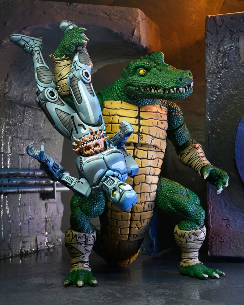 TMNT: (Mirage Comics) Action Figure Leatherhead 21 cm (Totalpris 895,-)