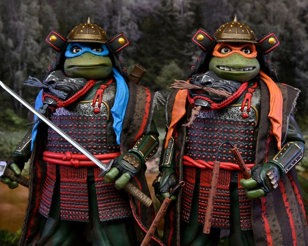 Teenage Mutant Ninja Turtles III Action Figure 2-Pack Leonardo & Michelangelo 18 cm (Totalpris 1.295,-)