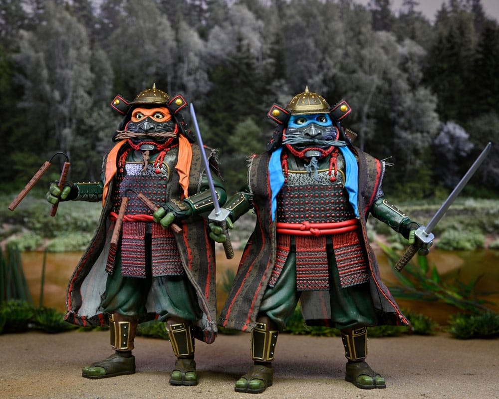 Teenage Mutant Ninja Turtles III Action Figure 2-Pack Leonardo & Michelangelo 18 cm (Totalpris 1.295,-)