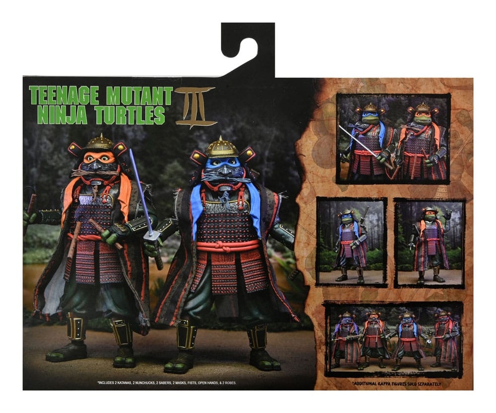 Teenage Mutant Ninja Turtles III Action Figure 2-Pack Leonardo & Michelangelo 18 cm (Totalpris 1.295,-)