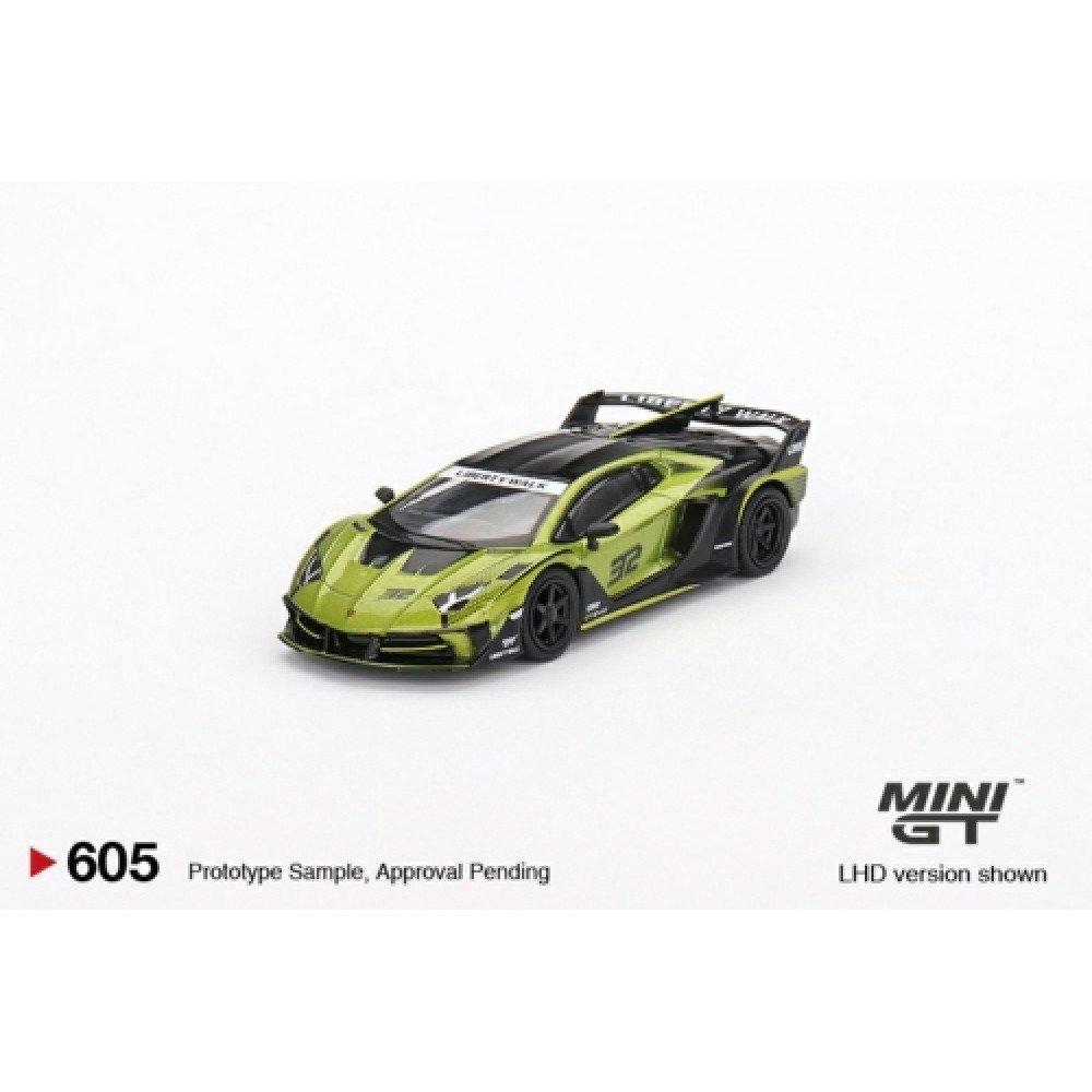 MINI GT 1:64 Lamborghini LB-Silhouette Works Aventador GT EVO Lime.