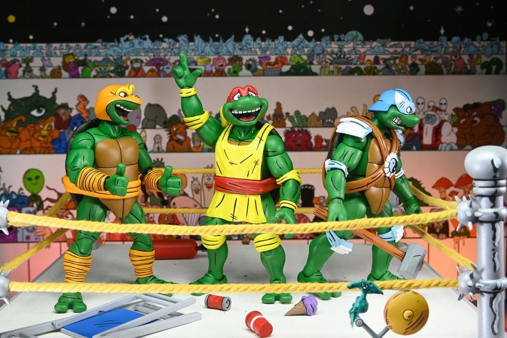 Teenage Mutant Ninja Turtles (Archie Comics) Action Figures 4-Pack Stump Wrestling Turtles 18 cm (Totalpris 2398,-)