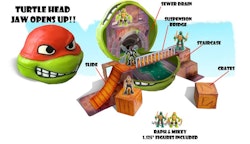 Tales of the Teenage Mutant Ninja Turtles : Turtle Head playset Raphael