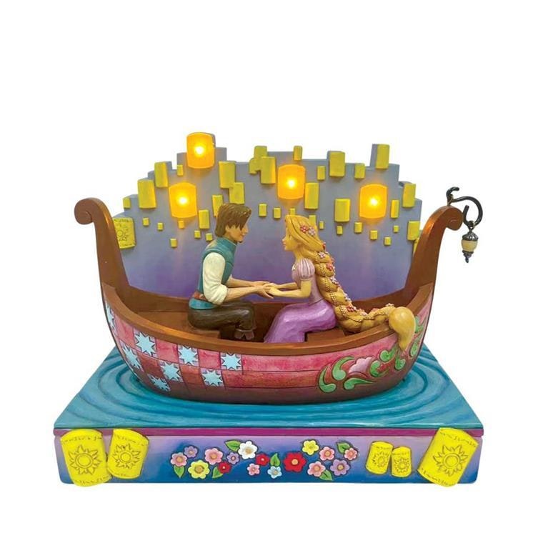 Tangled boat with lanterns (Totalpris 3449,-)