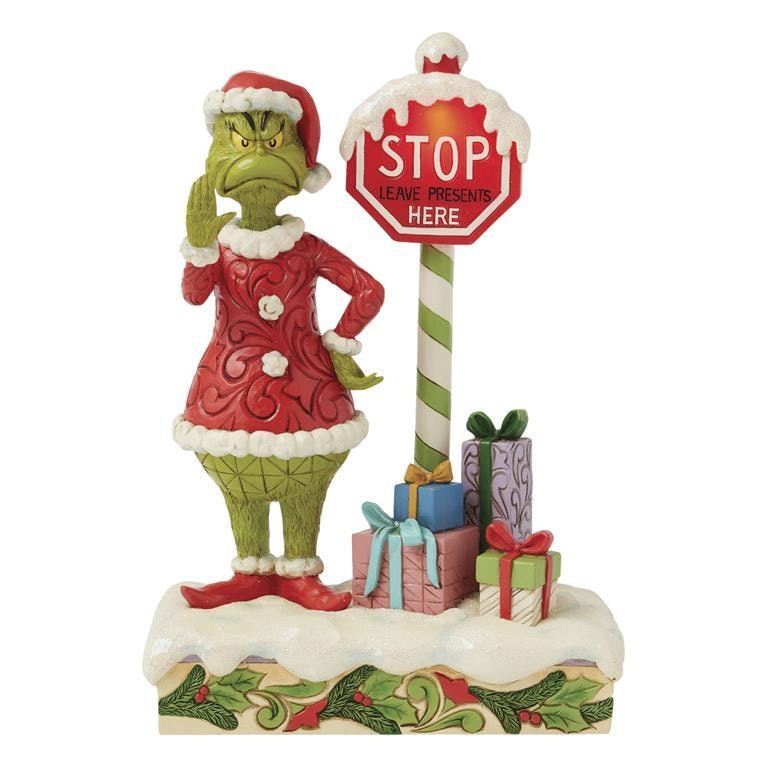 Grinch by stop sign (Totalpris 1249,-)