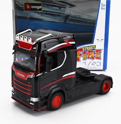Scania S730 sort 1:43 Street Fire Haulers Custom Cabs
