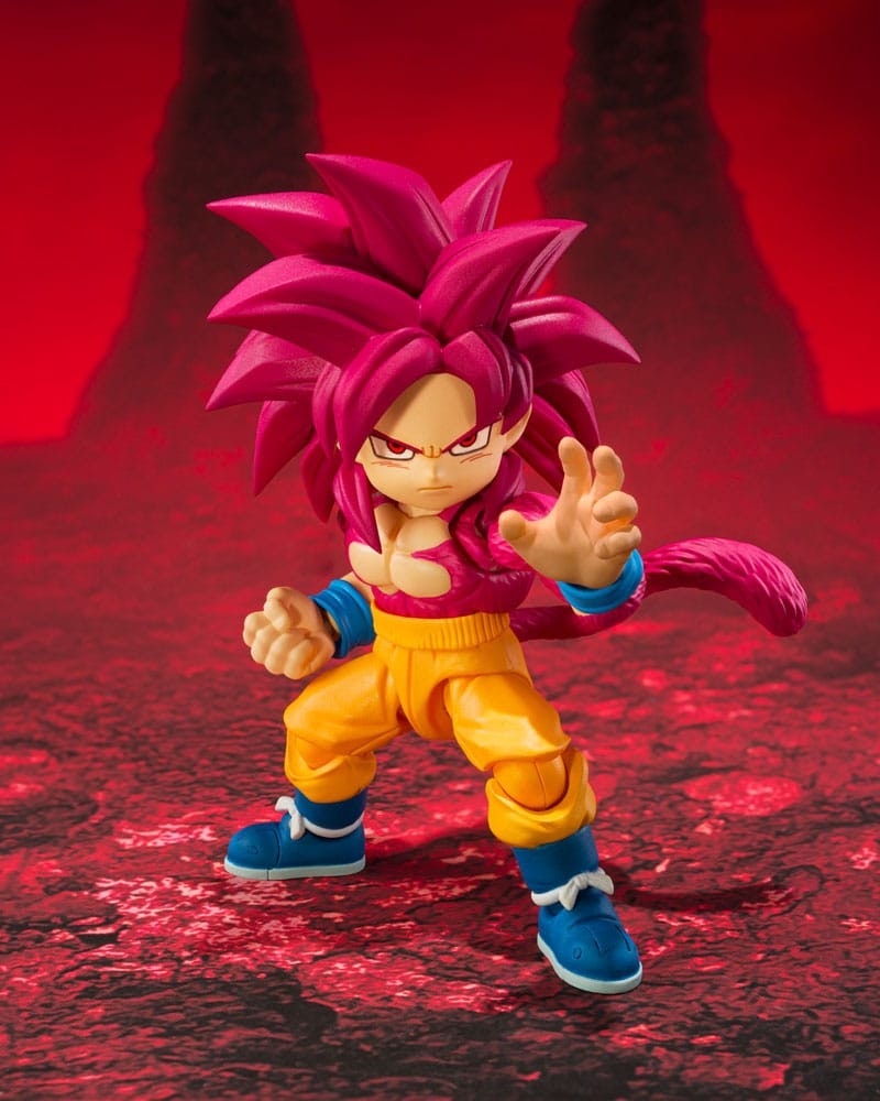 Dragon Ball Daima S.H.Figuarts Action Figure Super Saiyan Level 4 Son Goku (mini) 8 cm (totalpris 849,-)