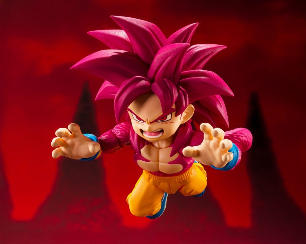 Dragon Ball Daima S.H.Figuarts Action Figure Super Saiyan Level 4 Son Goku (mini) 8 cm (totalpris 849,-)