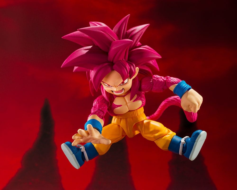 Dragon Ball Daima S.H.Figuarts Action Figure Super Saiyan Level 4 Son Goku (mini) 8 cm (totalpris 849,-)