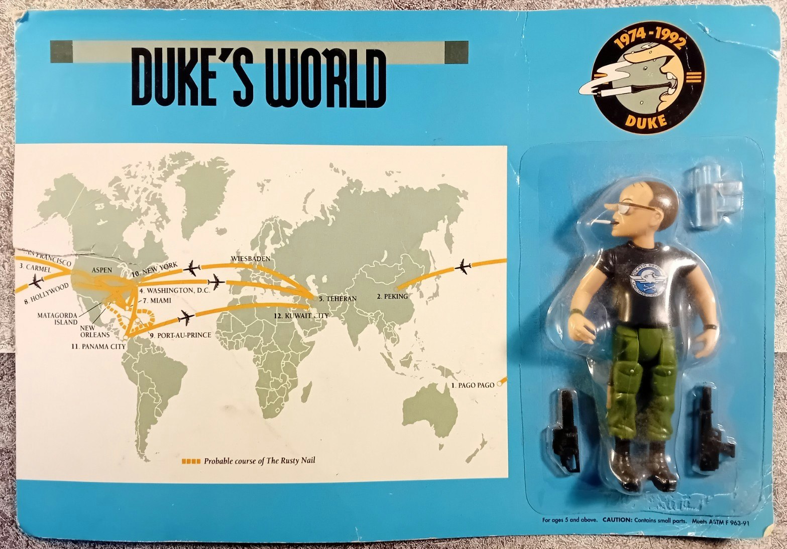 "Duke's World" Doonesbury action figur 1992 (Forseglet)