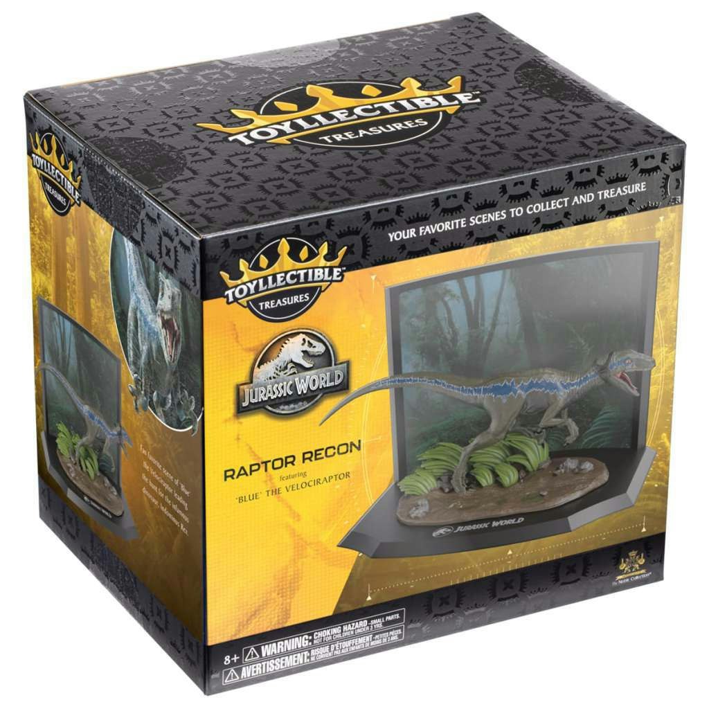 Jurassic Park Velociraptor blue diorama