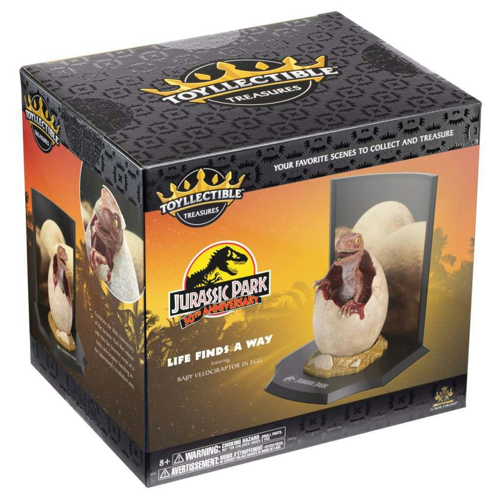 Jurassic park Raptor egg diorama