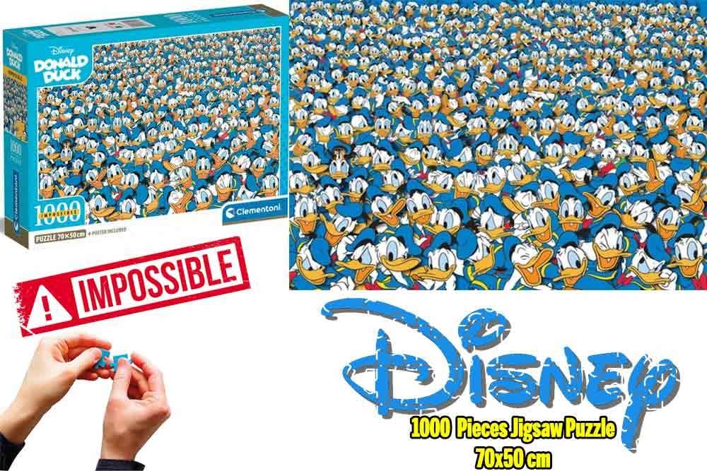 Puslespill Donald Duck - impossible (1000 Biter)