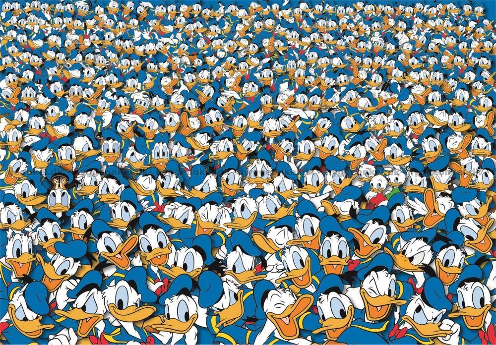 Puslespill Donald Duck - impossible (1000 Biter)