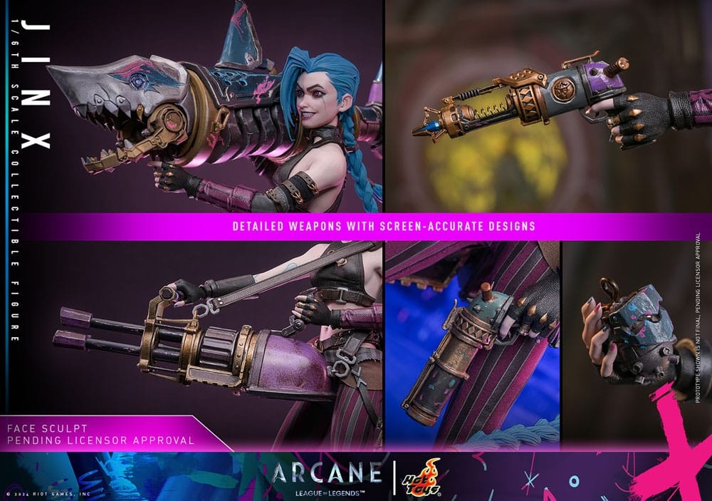 Arcane Action Figure 1/6 Jinx 27 cm Hot Toys (Totalpris 4.495,-)