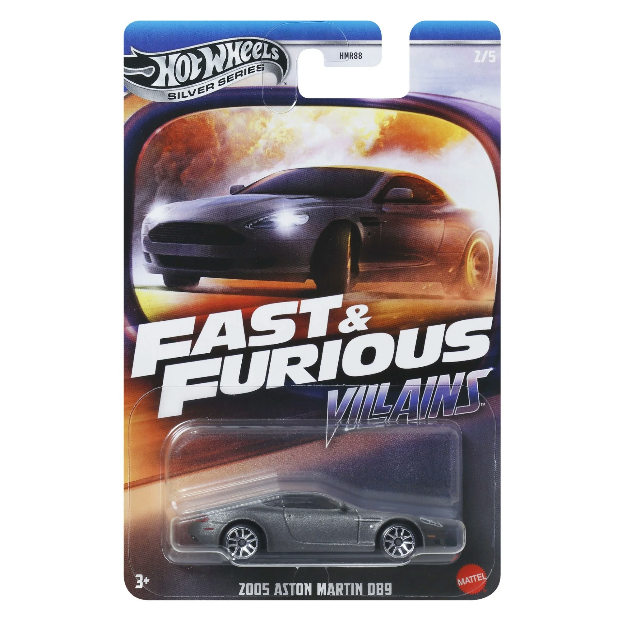 Fast & Furious Villains #2/5 Aston Martin DB9 2005 Sølv
