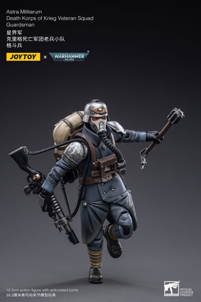Warhammer 40k Action Figure 1/18 Astra MilitarumDeath Korps of Krieg Veteran Squad Guardsman 11 cm (Totalpris 498,-)