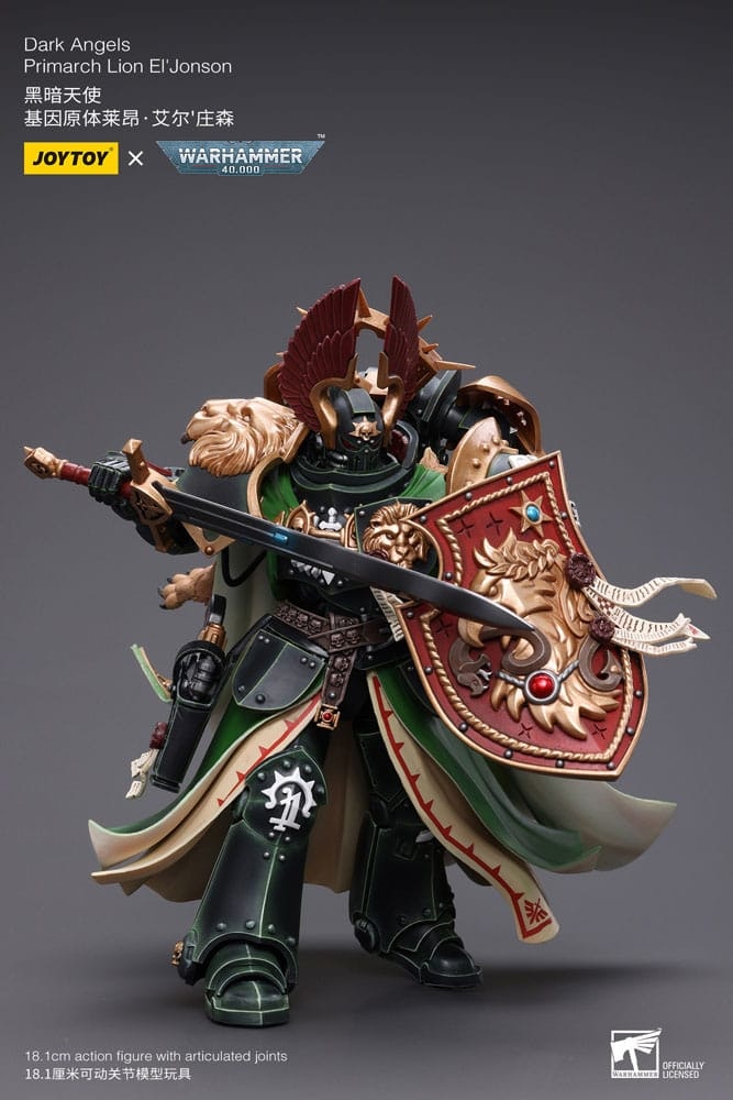 Warhammer 40k Action Figure 1/18 Dark Angels Primarch Lion El' Jonson 18 cm (Totalpris 2195,-)