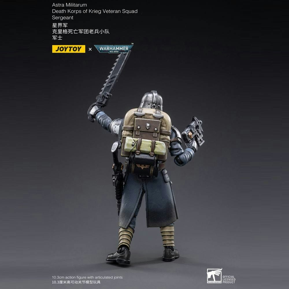 Warhammer 40k Action Figure 1/18 Death Korps of Krieg Veteran Squad Sergeant 10 cm (Totalpris 498,-)