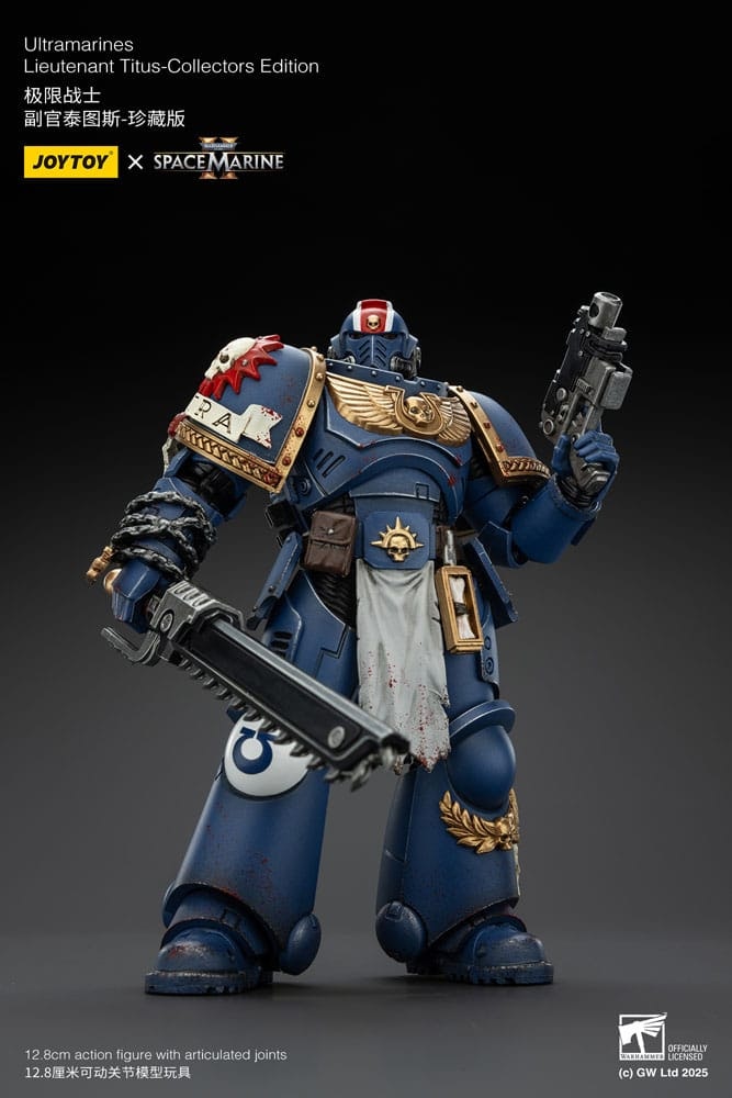 Warhammer 40,000: Space Marine 2 Action Figure Ultramarines Lieutenant Titus Collectors Edition 13 cm (Totalpris 849,-)