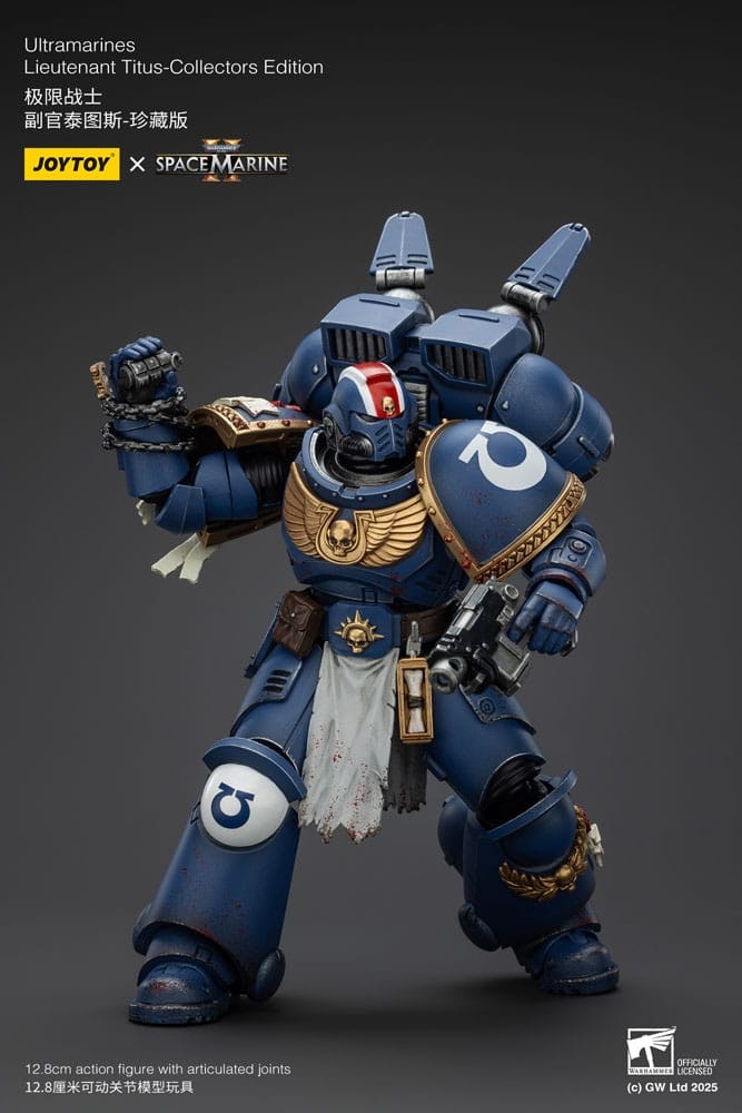Warhammer 40,000: Space Marine 2 Action Figure Ultramarines Lieutenant Titus Collectors Edition 13 cm (Totalpris 849,-)