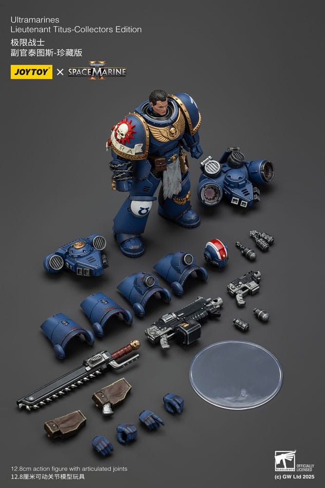 Warhammer 40,000: Space Marine 2 Action Figure Ultramarines Lieutenant Titus Collectors Edition 13 cm (Totalpris 849,-)