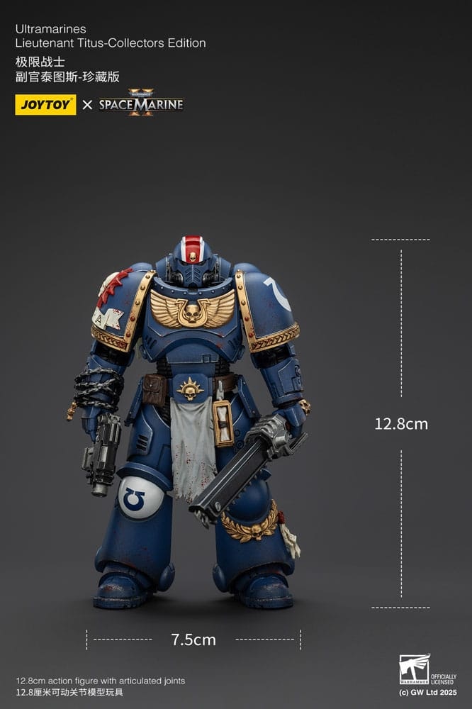 Warhammer 40,000: Space Marine 2 Action Figure Ultramarines Lieutenant Titus Collectors Edition 13 cm (Totalpris 849,-)