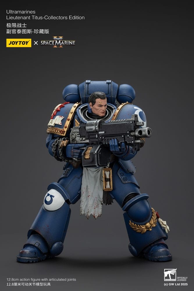 Warhammer 40,000: Space Marine 2 Action Figure Ultramarines Lieutenant Titus Collectors Edition 13 cm (Totalpris 849,-)