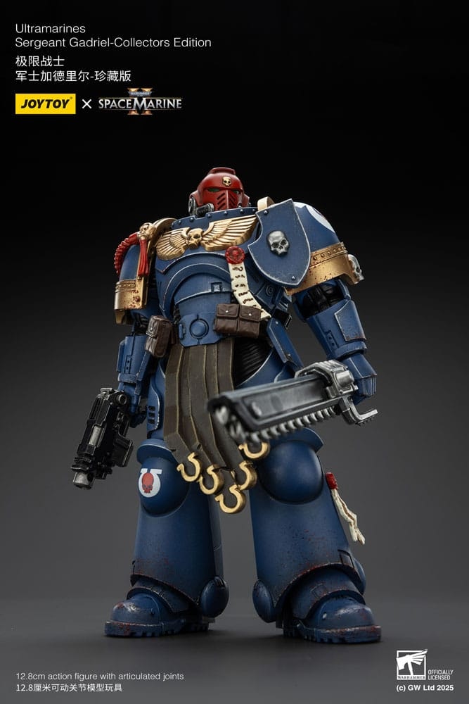 Warhammer 40,000: Space Marine 2 Action Figure Ultramarines Sergeant Gadriel Collectors Edition 13 cm (Totalpris 849,-)