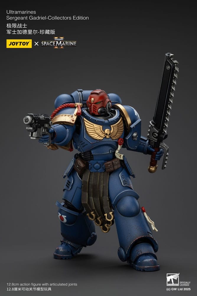 Warhammer 40,000: Space Marine 2 Action Figure Ultramarines Sergeant Gadriel Collectors Edition 13 cm (Totalpris 849,-)