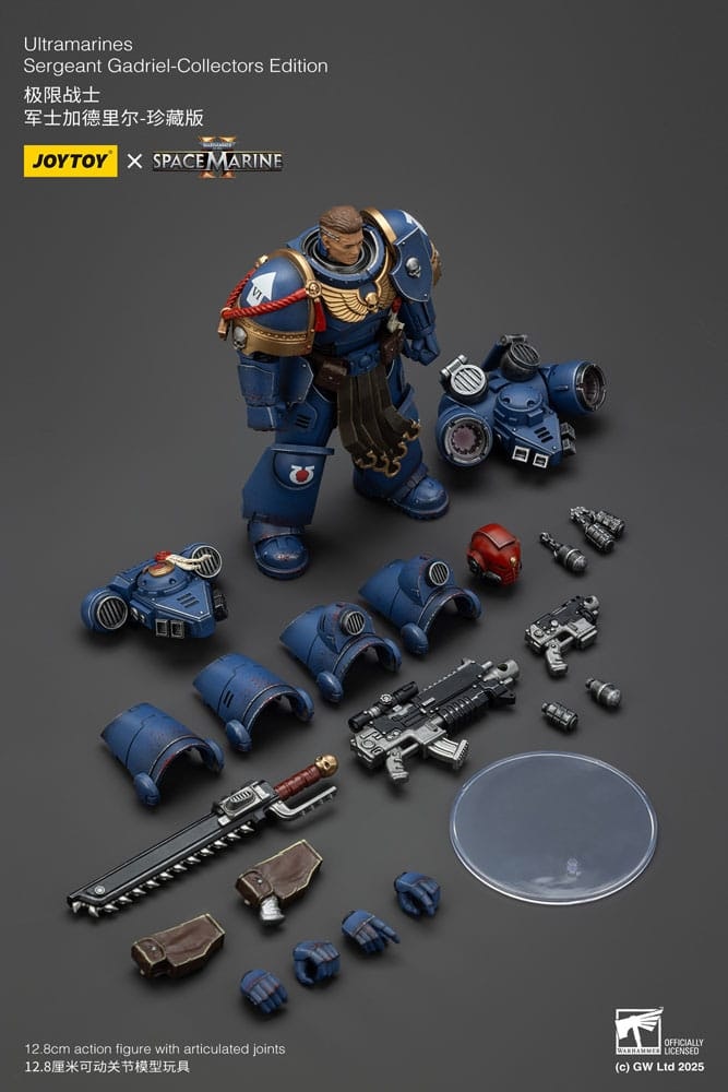 Warhammer 40,000: Space Marine 2 Action Figure Ultramarines Sergeant Gadriel Collectors Edition 13 cm (Totalpris 849,-)