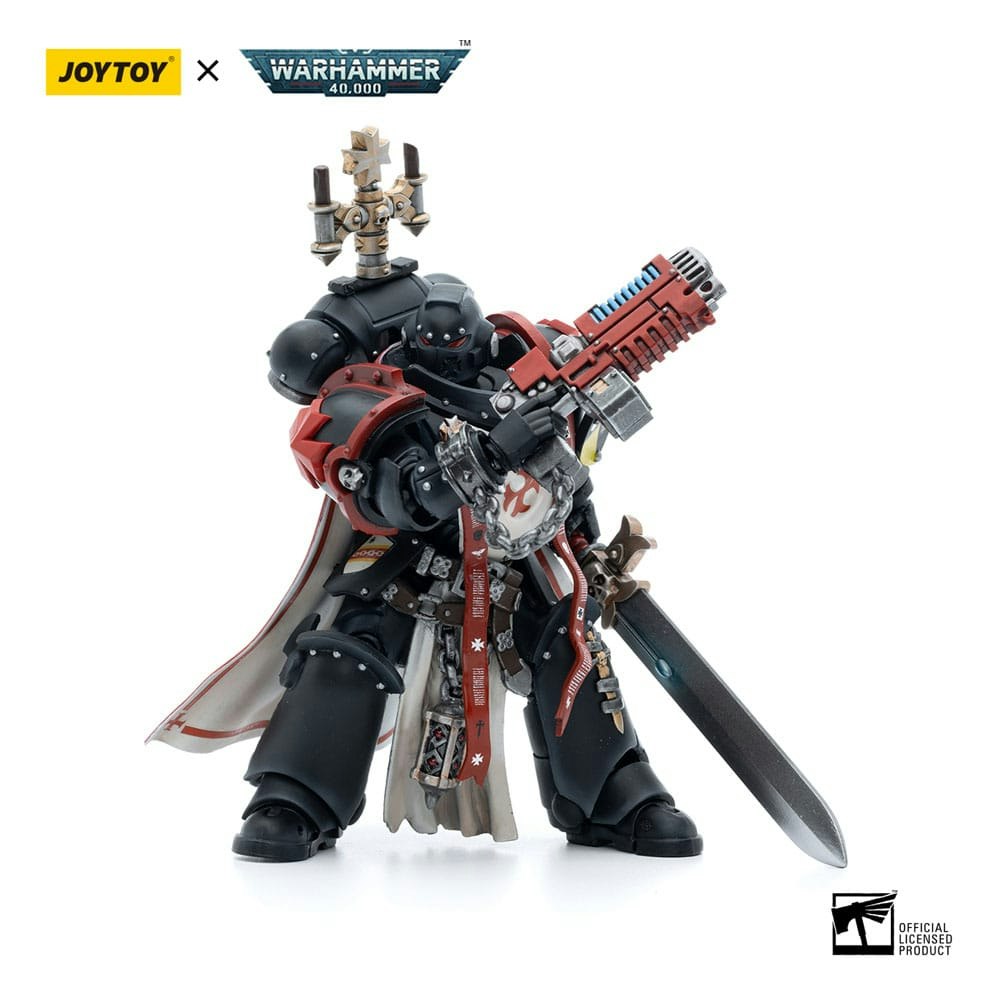 Warhammer 40k Action Figure 1/18 Black Templars Sword Brethren Brother Lombast 12 cm (Totalpris 649,-)