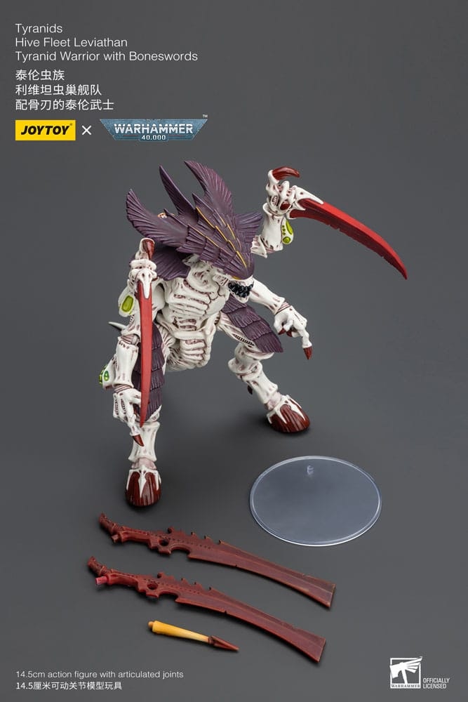 Warhammer 40k Action Figure 1/18 Tyranids Hive Fleet Leviathan Tyranid Warrior with Boneswords 12 cm (Totalpris 799,-)